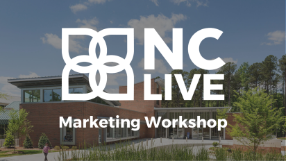 Chapel Hill public library with a white NC LIVE logo.